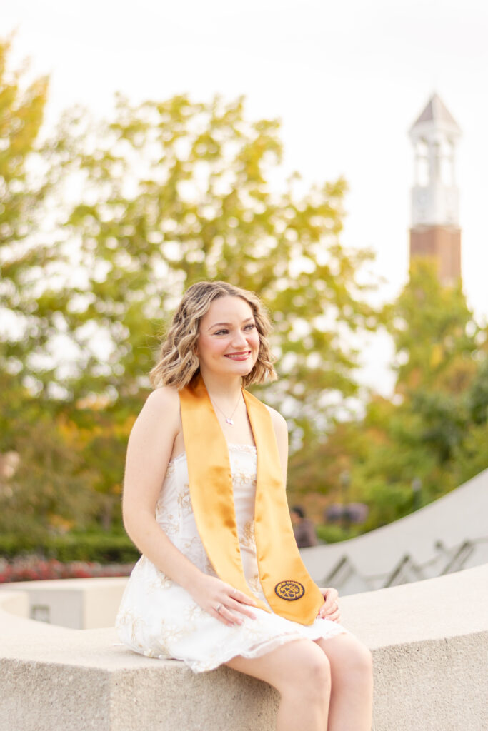 Purdue University Grad Photo Bell Tower