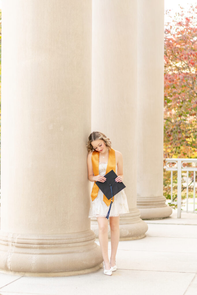 Purdue grad photo Hovde Hall